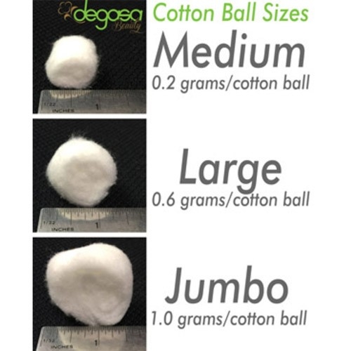 Degasa Beauty Cotton Balls Jumbo 1 g, 70 Count 62450