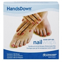 Handsdown Nail Wrap 1" x 4", White 100/BX 60906