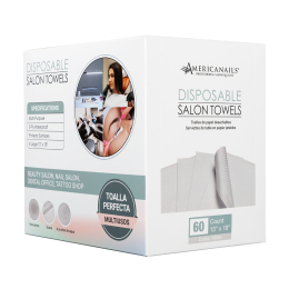 Americanails Disposable Salon Towels White 60ct AMN1197W