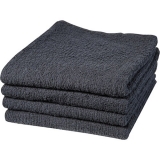 BabylissPRO Cotton Towels 16"x28" 1Dozen - Black #34470