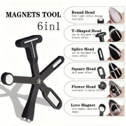 6in1 Multifunctional Cat Eye Magnet Black 79921