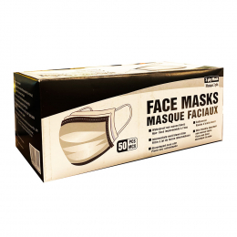Disposable Face Mask Non Medical 3-Ply Black 50PC 36215