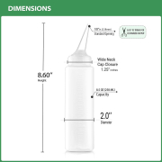 Diane Slant Tip Applicator Bottle 8.5 oz DEP040 01663
