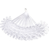 10 Flower Display Of 12 Tips , 10 in a Ring Clear PD111CL