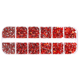 Clear Crystal Diamond Gems Nail Rhinestones Mixed 16821