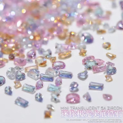 Mini Rhombic Diamonds Nails Gemstones Flatback 100pcs 19120