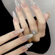 Nail Reflective Rhinestones Thin Strip Crystal 50pcs 20920
