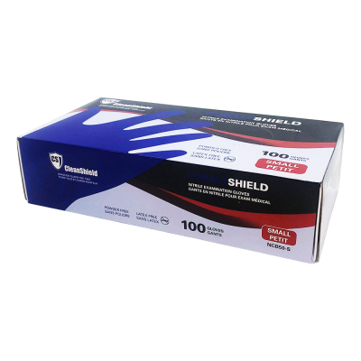 CleanShield Nitrile Exam Gloves Blue 100pcs Small110CB/73282