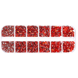 Clear Crystal Diamond Gems Nail Rhinestones Mixed 24512
