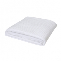 Waffle Cotton Blanket Large Size - White 70" x 90" 26021