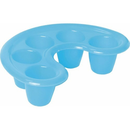 Soft Plastic 5 Finger Manicure Bowl - Blue MB310-BL