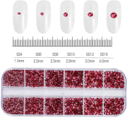 Clear Crystal Diamond Gems Nail Rhinestones Mixed 32509