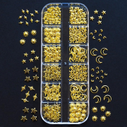 Nail Art Decorations Metal Gold 35209
