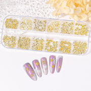 Nail Art Decorations Metal Gold 35209