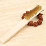 Wood Handle Brass Wire Copper Cleaning Brush 41100