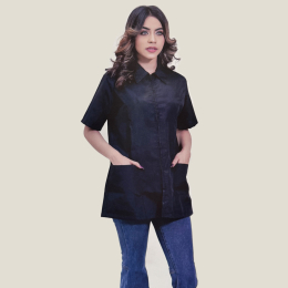 Silver Star Lab Coat Black SS-001 M 50161