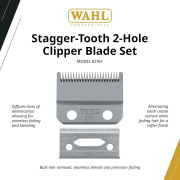 Wahl 2-Hole Clipper Blade - Stagger-Tooth #51010