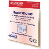 Graham Handsdown 4" Birchwood Cuticle Sticks 100/bag 54256
