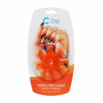Chisel Nail Art Patent Pending - French Twist Edger Orange
