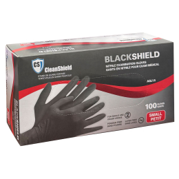 Hands on Nitrile Exam Gloves Black 100pcs Small 110BLK 73278