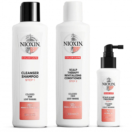 Nioxin3 Colored Hair Light Thinning B/Moisture Kit 88674