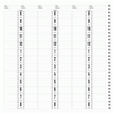 Deluxe Salon Appointment Book - 6 Column Butterfly AB106