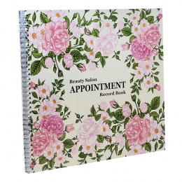 Deluxe Salon Appointment Book - 6 Column Flower AB116 20128