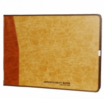 Daniel Stone Beige-Tan Leather Appointment Book 200pgs AB218