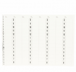 Daniel Stone 8-Column Appointment Book Refill 200Pgs AB228R