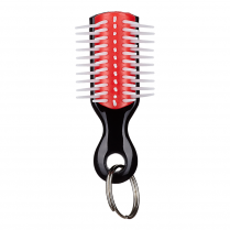 Denman Mini Brush Keychain Red/Black KR48PCDISPC / 00728
