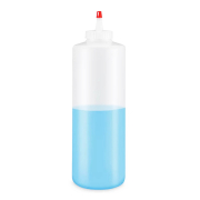 Plastic Squeezable Cylinder Bottle 16 oz 18126