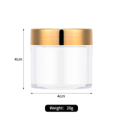 Clear Empty Plastic Cosmetic Makeup Jar 1oz 19082