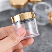 Clear Empty Plastic Cosmetic Makeup Jar 1oz 19082