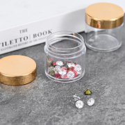 Clear Empty Plastic Cosmetic Makeup Jar 1oz 19082