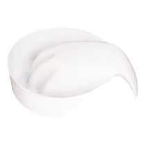 Berkeley Manicure Bowl - Stacable Soft Plastic-White MB303WH
