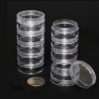 Berkeley Set Of 5 Stackable Round Jar 1.50"x3.2" BT636-CL