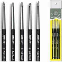 Berkeley 5 Style Silicone Brush Set Black/GrayTip AB570-BK