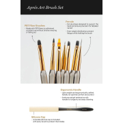 Aprés Art Brush Set - 7pcs With Holder AP-5BRS 19951