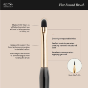 Apres Gel Art Brush - Flat Round AP-5BRFR 41997