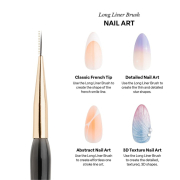 Apres Gel Art Brush - Long Liner AP-5BRLL 41999