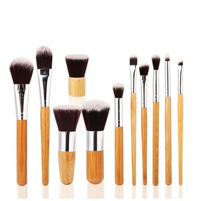 Zoe Ayla 11PC Kabuki Bamboo Makeup Brush Set 11-12-BAM/00007