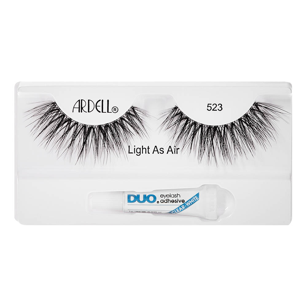 Ardell Light As Air Lashes W/Duo 1 Pair - 523 Black 64172