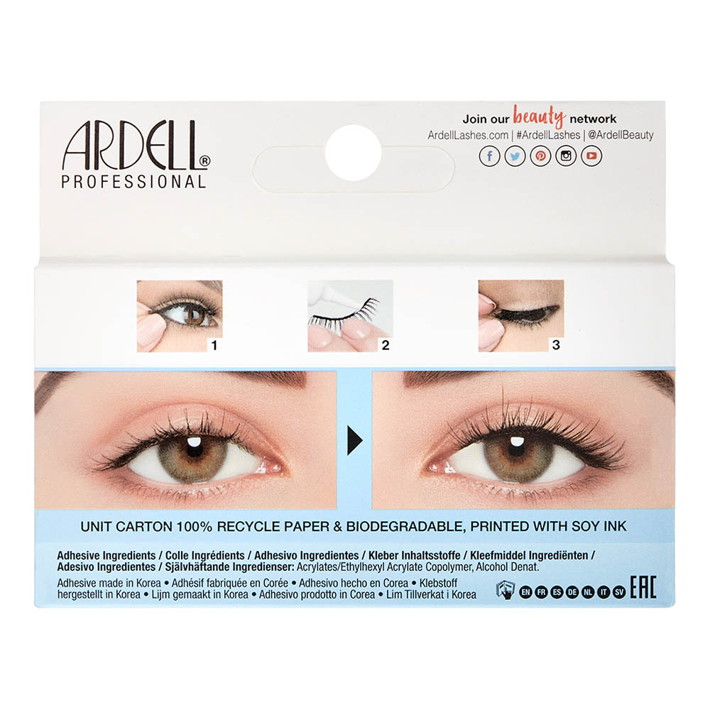 Ardell Light As Air Lashes W/Duo 1 Pair - 523 Black 64172