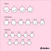 JB C-Curl HD Volume Lashes Black, 0.07 x 14mm JBMC0714