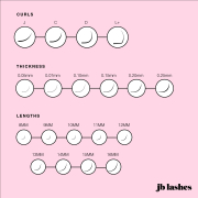 JB C-Curl Ultra Light Flat Matte Lashes 0.15 x12mm JBFMC1512