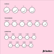JB C-Curl Ultra Light Flat Matte Lashes 0.15 x14mm JBFMC1514
