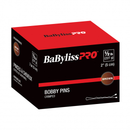 BaBylissPRO Bobby Pins 2" Crimped1/2 lb Brown BESBOBPINBRUCC