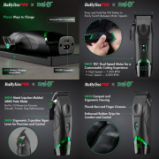 BaBylissPRO Tomb 45 Wireless-Charging Clipper FXT45C