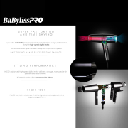 BabylissPRO Falco Professional Ionic Hairdryer BAB8550C