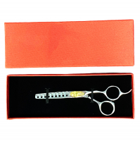 Dannyco 5 1/2" Thinner Shears Offset Handles 9 Teeth JOT-9C